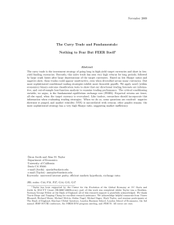 The Carry Trade and Fundamentals: Nothing to Fear But FEER Itself∗