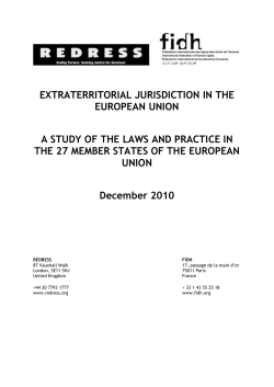 extraterritorial jurisdiction in the european union a study of the laws
