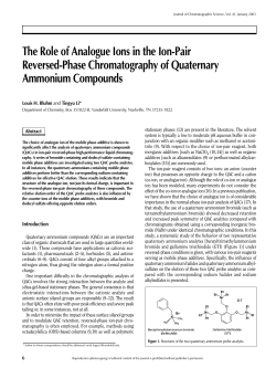 The Role of Analogue Ions in the Ion-Pair Reversed