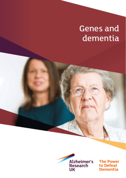 Genes and dementia - Alzheimer`s Research UK
