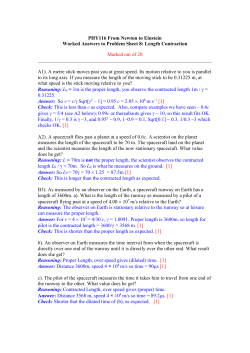 NtE Coursework 8 Length Contraction Answers File