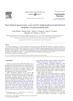 Near infrared spectroscopy: a new tool for studying physical and
