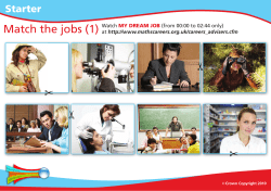 Match the jobs - Maths Careers