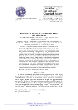 Modeling of the reactions of a calcium