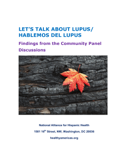 Findings from the Community Panel Discussions