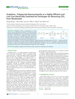 Graphene&Agrave;Polypyrrole Nanocomposite as a Highly Efficient and