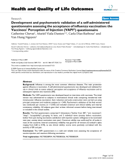 Development and psychometric validation of a self