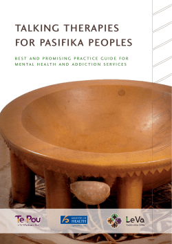 Talking Therapies for Pasifika Peoples