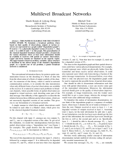Multilevel Broadcast Networks - Wireless Systems Lab
