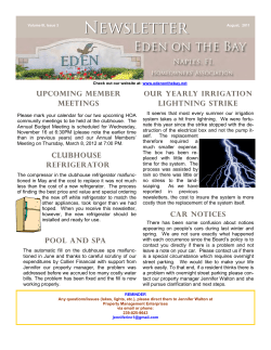 August - Eden on the Bay