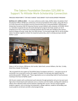 The Sabres Foundation Donates $25,000 In Support To Hillside
