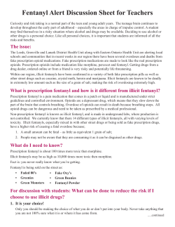 Fentanyl Alert: Teachers - Leeds, Grenville and Lanark District