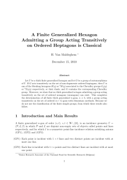 A Finite Generalized Hexagon Admitting a Group Acting Transitively