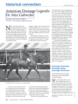 American Dressage Legends