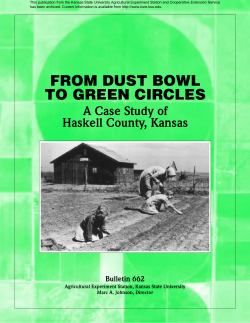 From Dust Bowl to Green Circles. A Case Study of Haskell County