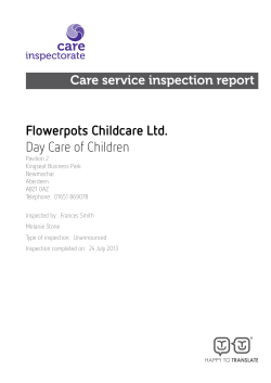 Flowerpots Childcare Ltd. Day Care of Children