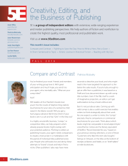 Fall 2016 - 5E Independent Editors