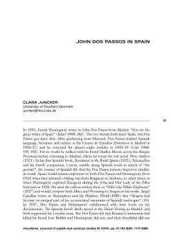 john dos passos in spain - Miscel&aacute;nea: A Journal of English and