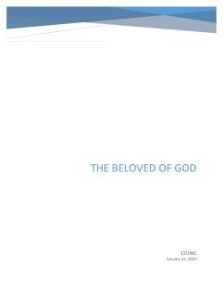 The beloved of god - Carbondale Community United Methodist Church