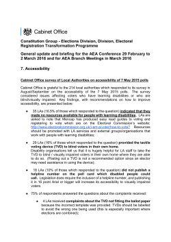 Constitution Group - Elections Division, Division, Electoral
