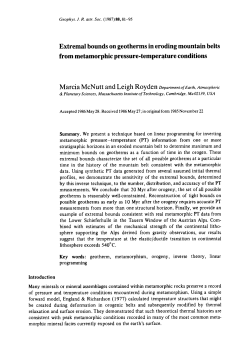 Extremal bounds on geotherms in eroding mountain belts from