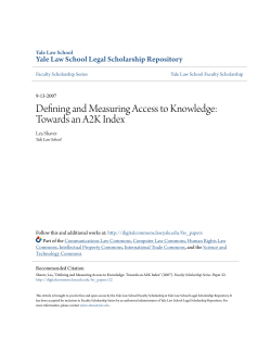 Defining and Measuring Access to Knowledge