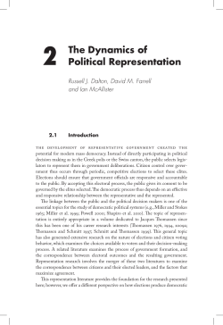 The Dynamics of Political Representation