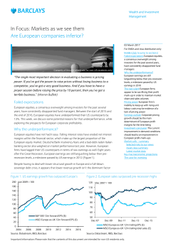 In Focus &ndash; Are European companies inferior?