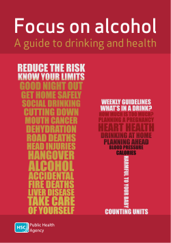 Focus on alcohol - Public Health Agency