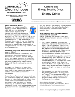 Energy Drinks - CT Clearinghouse
