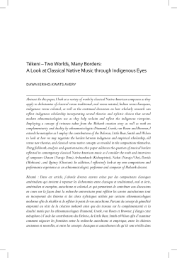 Tékeni – Two Worlds, Many borders: A Look at Classical Native