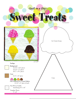 Sweet Treats - Quilt in a Day