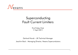 Superconducting Fault Current Limiters