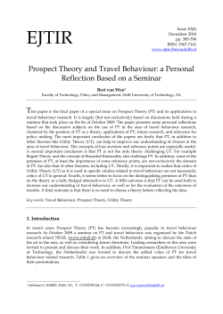 Full text pdf - European Journal of Transport and Infrastructure