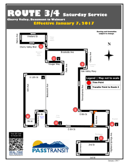 Route 3/4 - City of Beaumont, CA