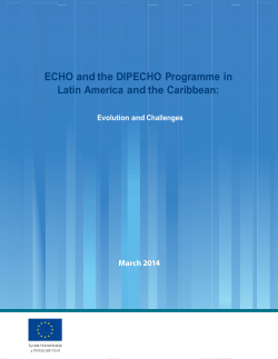 ECHO and the DIPECHO Programme in Latin America