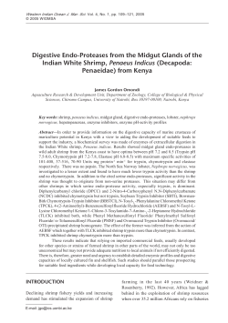 Digestive Endo-Proteases from the Midgut Glands of the Indian
