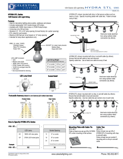 Spec Sheet - Celestial Lighting