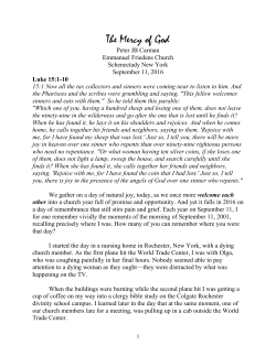 The Mercy of God_September 11 2016 - Emmanuel