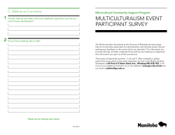 MULTICULTURALISM EVENT PARTICIPANT SURVEY