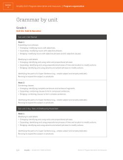 Grammar by unit - Amplify&not; Resources