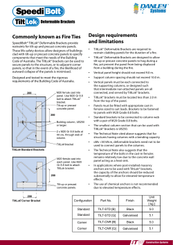 Commonly known as Fire Ties Design requirements and limitations