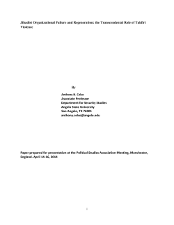 Jihadist Organizational Failure and Regeneration