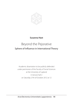 Beyond the Pejorative