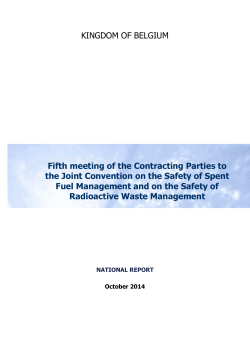 KINGDOM OF BELGIUM Fifth meeting of the Contracting Parties to