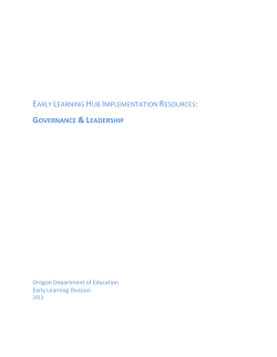 English - Oregon Early Learning Division