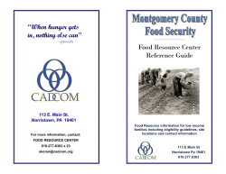 Montgomery County Food Resource Directory
