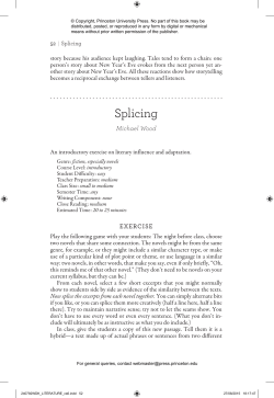 Splicing  - Princeton University Press