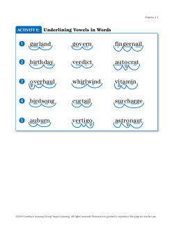 Lesson 2 - Voyager Sopris Learning