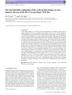 The most plausible explanation of the cyclic period changes in close